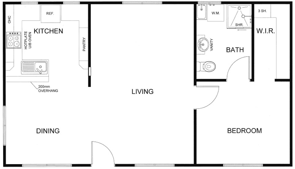 Modern One Bedroom Granny Flat Plans Our Most Popular Designs