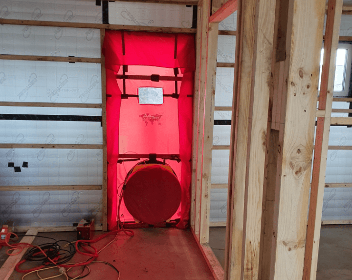 Passive House Blower Door Test Premier Homes